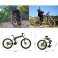 Miniatyrbild 2 av 6: Elcykel - Lankeleisi - XT750 PLUS - 1000W - 17,5Ah - 26 tum - Gul