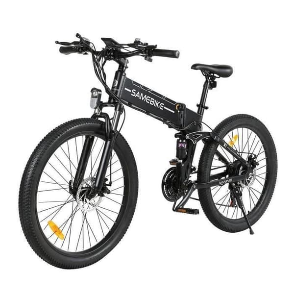 SAMEBIKE LO26-II hopfällbar elcykel 750W Motor 48V 10Ah Batteri 60-80 km Räckvidd - Svart