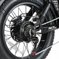 Miniatyrbild 4 av 6: Sambike M20-II Elcykel 1200W 36Ah 45KM-H 220KM Oljebroms Dubbelbatteri 20*4.0 Fettdäck