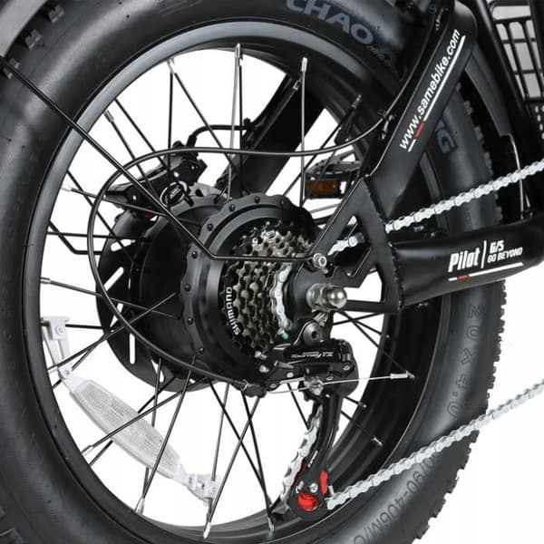 Sambike M20-II Elcykel 1200W 36Ah 45KM-H 220KM Oljebroms Dubbelbatteri 20*4.0 Fettdäck