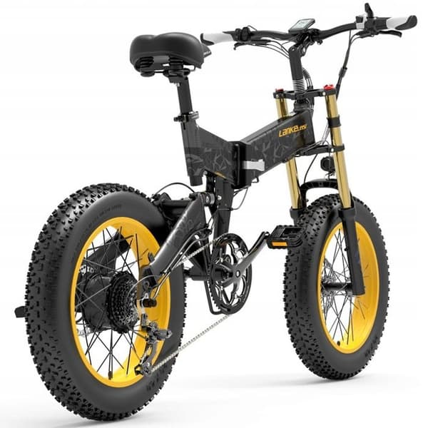Lankeleisi elcykel Lankeleisi X3000 PLUS 40KM/HG 20 tums ram aluminiumhjul 20" grå 17.5AH 1000W