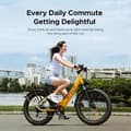 Miniatyrbild 3 av 4: dam elektrisk vtc cykel ENGWE E26 ST 26 tum city fat bike 250W motor Räckvidd 140km dubbelfjädring 48V16AH Gul