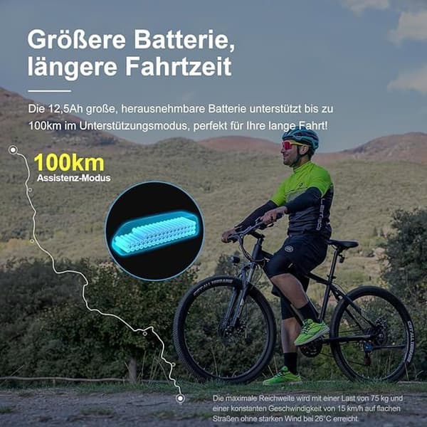 Eleglide M1 Plus 29 tums elcykel dam män Elektrisk mountainbike elcykel med avtagbart 36V 12,5Ah batteri, e-cykelkompatibel