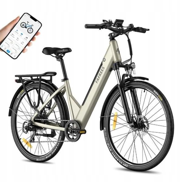 FAFREES F28 Pro elcykel med App 32KM-H aluminiumhjul 27,5" 250W 14,5Ah 110KM Guld