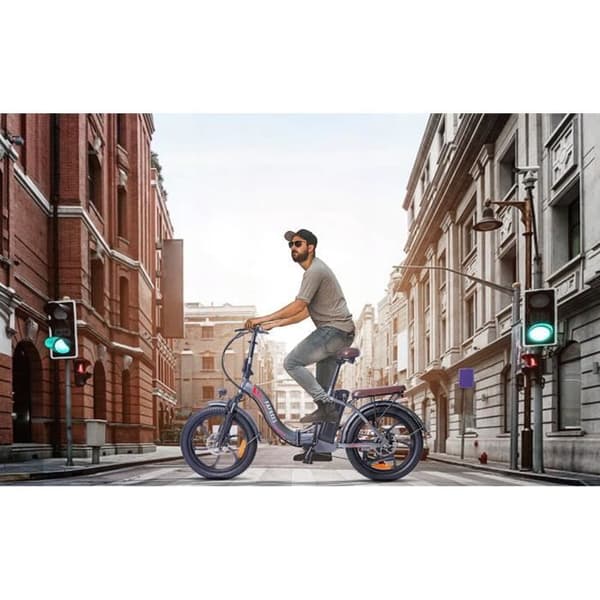 FAFREES F20 Pro elcykel 18AH 350W 35KM-H 16 tums ram aluminiumhjul 20" grå