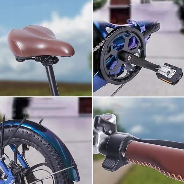 FAFREES F20 Pro elcykel 18AH 350W 35KM-H 16 tums ram aluminiumhjul 20" grå
