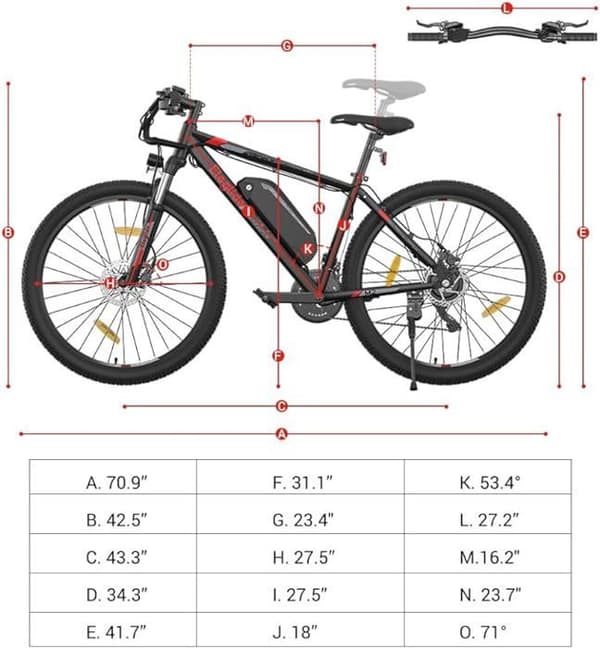 Eleglide M2 E Bike Herr Dam med 36 V 15 Ah löstagbart batteri, 27,5/29 tum terräng E Mountain Bike, Elcykel Pedelec