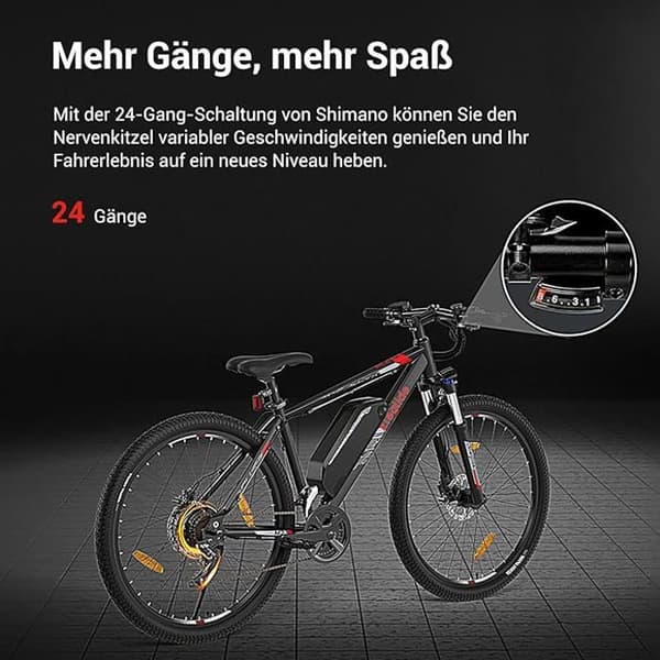 Eleglide M2 E Bike Herr Dam med 36 V 15 Ah löstagbart batteri, 27,5/29 tum terräng E Mountain Bike, Elcykel Pedelec