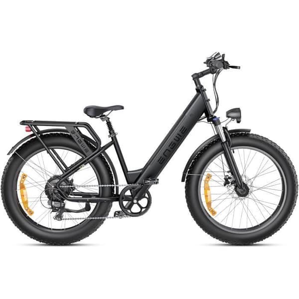dam elektrisk vtc cykel ENGWE E26 ST 26 tum city fat bike 250W motor Räckvidd 140km dubbelfjädring 48V16AH Svart