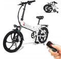 Miniatyrbild 1 av 4: Samebike 20LVXD30 Elcykel E-BIKE ram 17,5 tums hjul 20" svart 350W 35km/h 10,4Ah 48V 80KM