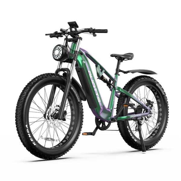 DUOTTS E26 elcykel för vuxen, Bafang 750W motor, Samsung 20AH batteri, 26*4.0 terrängdäck, 2 alternativ för färgbyte. Grön