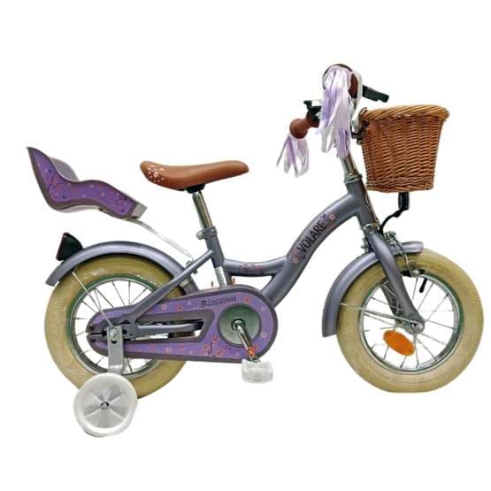 Barncykel Volare - Blossom 12 Tum Purple - Fotbroms