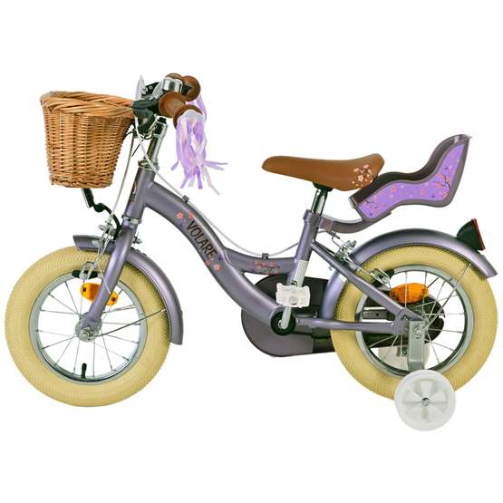Børnecykel Volare - Blossom 12 Tommer Lilla - Håndbremse