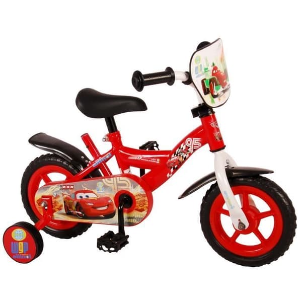 Disney Cars barncykel - pojke - 10 tum - röd - Fast utrustning