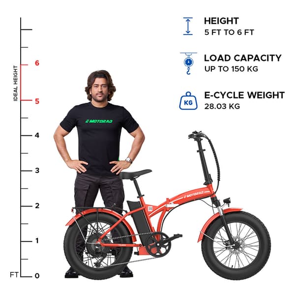 Emotorad Toledo Sammenklappelig Elcykel  One Size / 470Wh