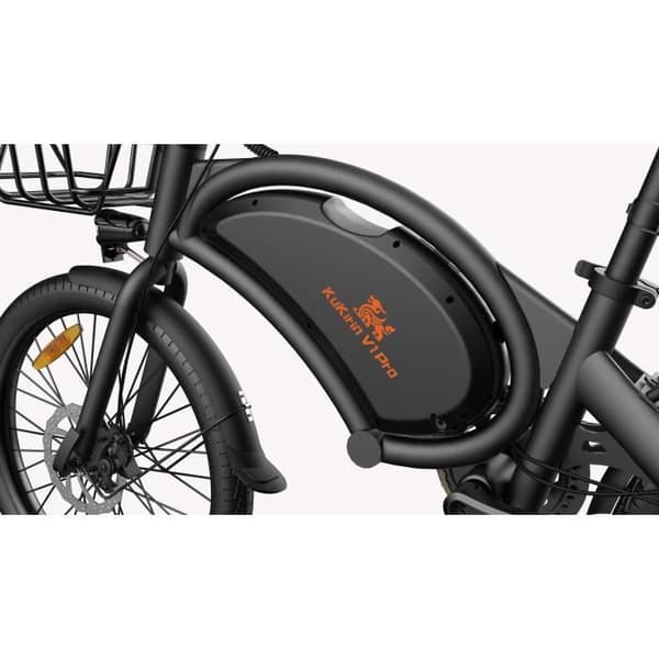 KuKirin V1 PRO - Elcykel - 20" hjul - 350W Motor - 48V 7.5AH Batteri - Skivbromsar - Svart