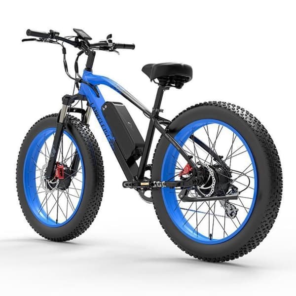LANKELEISI MG740 PLUS Dubbelmotor elektrisk mountainbike 1000WX2 26" FAT BIKE