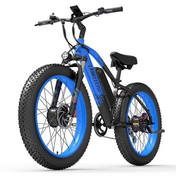 LANKELEISI MG740 PLUS Dubbelmotor elektrisk mountainbike 1000WX2 26" FAT BIKE