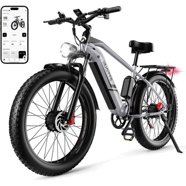 DUOTTS F26 - Elcykel - 26" hjul - 750W*2 Dubbelmotor - 48V/20Ah Samsung-batteri - 7 SHIMANO-hastigheter - Med app
