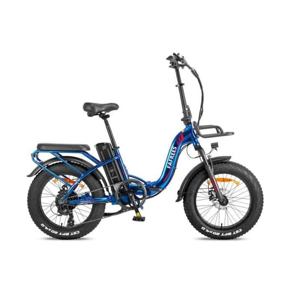FAFREES F20 Max Elcykel - 500W Motor 48V 22,5AH Batteri 110KM Räckvidd Skivbromsar - Blå Lila