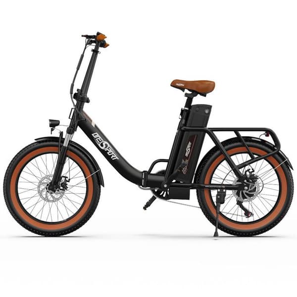 ONESPORT OT16 - Fällbar elcykel - 20" hjul - 250W Motor - 48V 17Ah batteri - Stötdämpare - Disc Friens - Svart