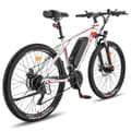 Miniatyrbild 4 av 4: Fafrees Hailong One 26 tum elcykel Räckvidd 55km Främre stötdämpare Shimano 21 speeds Batteri 36V13Ah vit