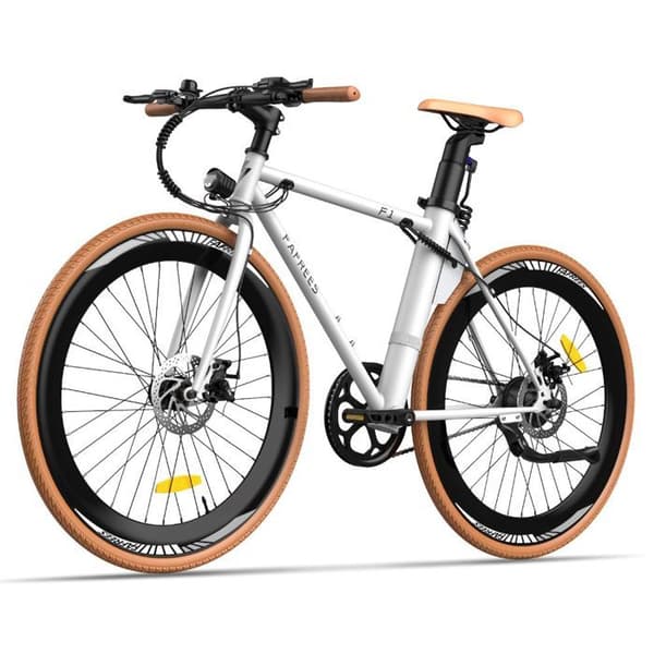 Fafrees F1 elektrisk landsvägscykel, 250W motor, 10Ah batteri, 700C*38C däck, vit