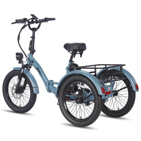 FAFREES F20 Mate Elcykel - 500W Motor 48V18.2AH Batteriassisterad räckvidd 110KM Hydrauliska bromsar - Gråblå