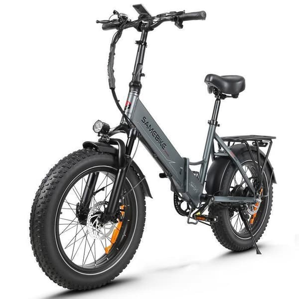 Samebike LOTDM200-II - Fällbar elcykel VAE 20" - 750W motor 48V/13Ah batteri, Shimano 7 Speeds, Räckvidd 90 km, Vit