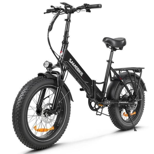 Samebike LOTDM200-II - 20" hopfällbar elcykel VAE - 750W motor 48V/13Ah batteri, Shimano 7 hastigheter, räckvidd 90 km, svart