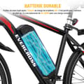 Miniatyrbild 3 av 4: EVERCROSS TECH Elcykel 26" EK15 - Detachable battery 36V 12Ah Motor 250W 7-växlar Dubbel skivbroms Vuxen - Svart Blå