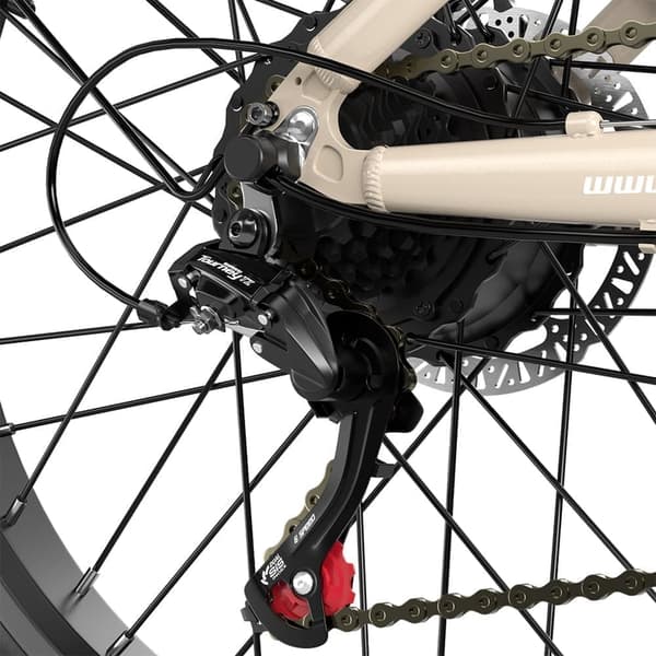 Elektrisk mountainbike Shengmilo S700 2000W motor 17,5AH Samsung batteri 26 tum × 3,0 tum brett däck 48KM/H elcykel 7-växlad 90KM uthållighet