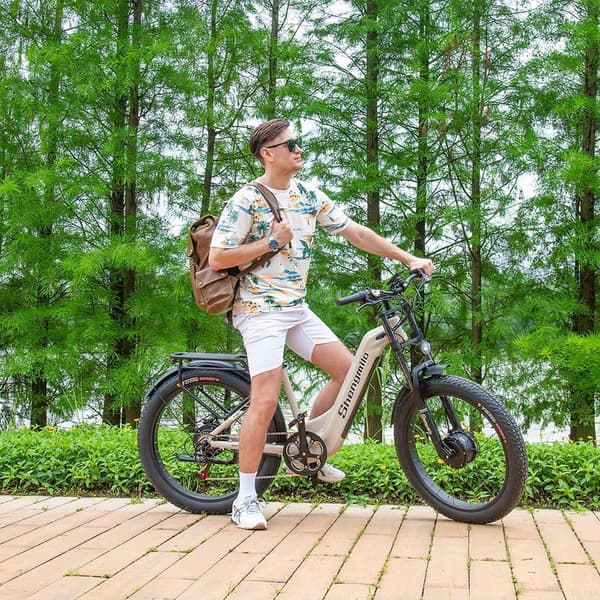 Shengmilo S700 Sähköpyörä 2000W Moottori 17.5Ah Akku 90KM Endurance Sähköpyörä 26" x 3.0" Leveärengas Sähköinen Maastopyörä
