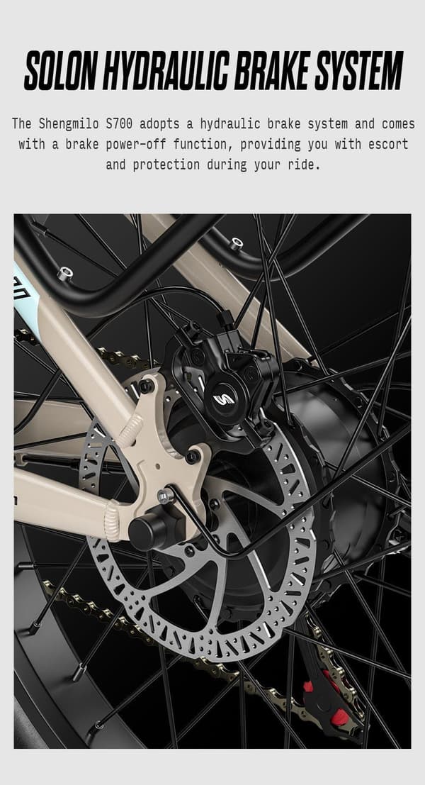 Voksen El-cykel  S700 2000W Dual Drive Fat Tire 17,5AH Batteri El-cykel 48KM/H Elektrisk Mountainbike