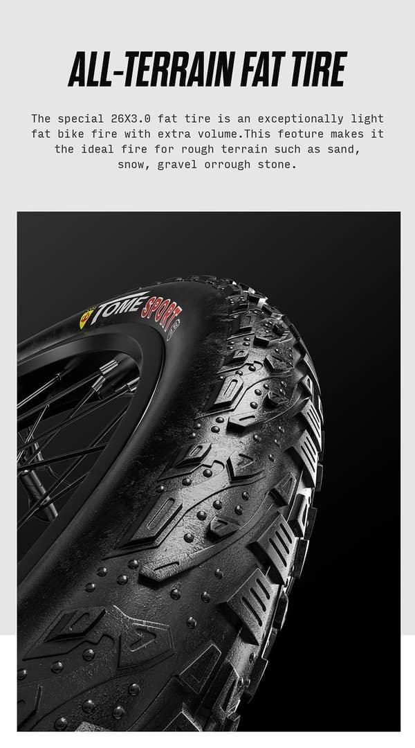 Voksen El-cykel  S700 2000W Dual Drive Fat Tire 17,5AH Batteri El-cykel 48KM/H Elektrisk Mountainbike