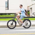 Miniatyrbillede 10 af 11: Voksen El-cykel  S700 2000W Dual Drive Fat Tire 17,5AH Batteri El-cykel 48KM/H Elektrisk Mountainbike
