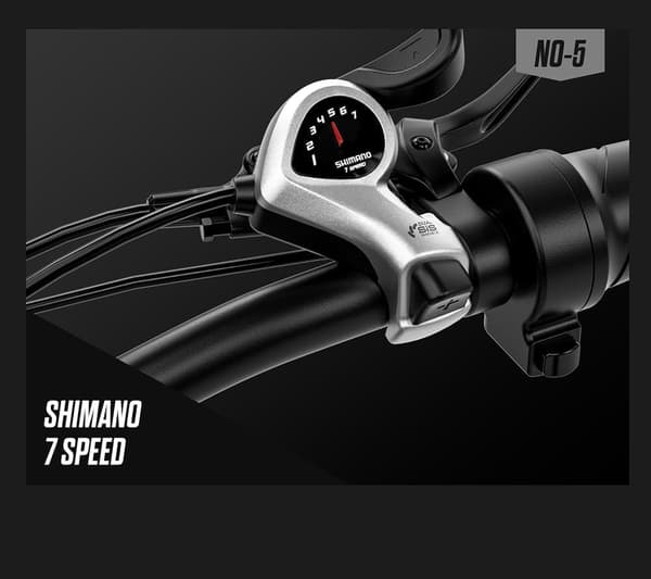 Shengmilo S700 2000W kaksimoottorinen sähköpyörä, 17.5AH Samsung-akku, 26*3.0 rasvarengas, maksiminopeus 48KM/h, Shimano 7 Speed, aikuisten sähköpyörä