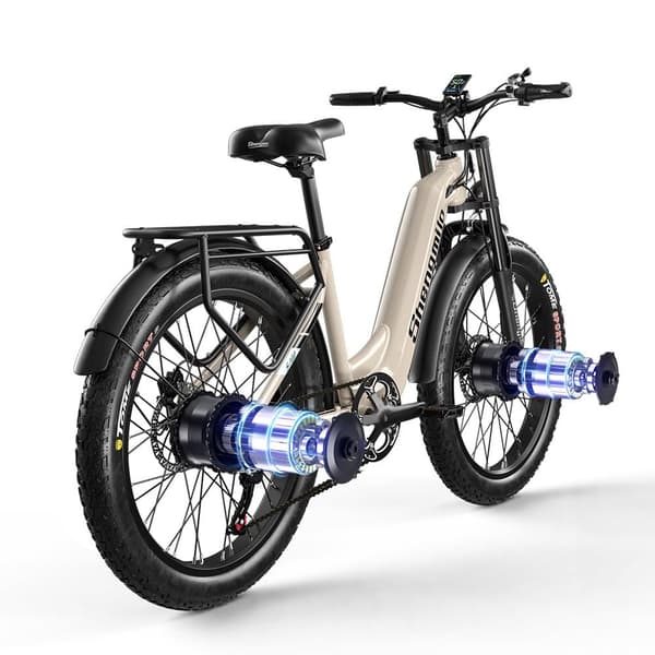 Sähköinen maastopyörä Shengmilo S700 2000W kaksoismoottori 45KM/H 48V 17.5AH akku 90KM kestävyys sähköpyörä
