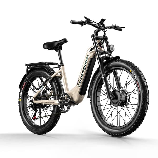Sähköinen maastopyörä Shengmilo S700 2000W kaksoismoottori 45KM/H 48V 17.5AH akku 90KM kestävyys sähköpyörä