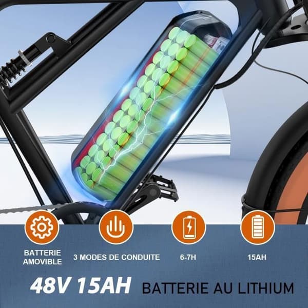 FÄRGSÄTTNING BK29 – Elcykel Terräng 20" Fat Bike 4.0, Motor 250W, Batteri 48V 15Ah, Shimano 7 Växlar