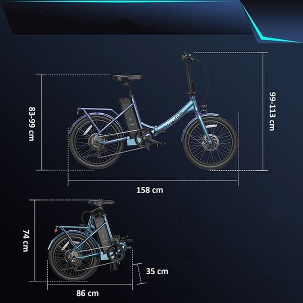 Fafrees F20 Lasting Green E-Bike Folding 20 Inch med batteri 36V 18,2A, 250W 25 km/h SHIMANO 7