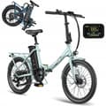 Miniatyrbild 1 av 6: Fafrees F20 Lasting Green E-Bike Folding 20 Inch med batteri 36V 18,2A, 250W 25 km/h SHIMANO 7