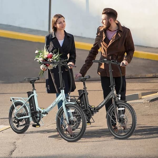 Fafrees F20 Lasting Black E-Bike Folding 20 Inch med batteri 36V 18,2A, 250W 25 km/h SHIMANO 7