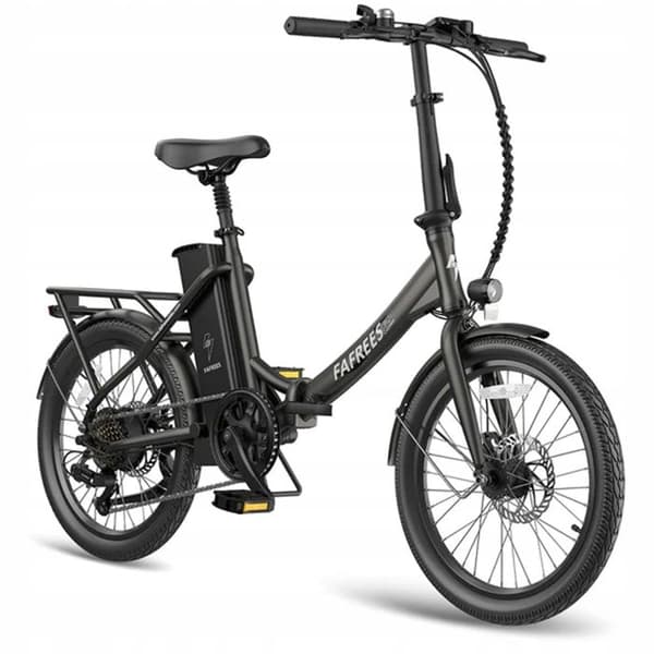 Fafrees F20 Lasting Black E-Bike Folding 20 Inch med batteri 36V 18,2A, 250W 25 km/h SHIMANO 7