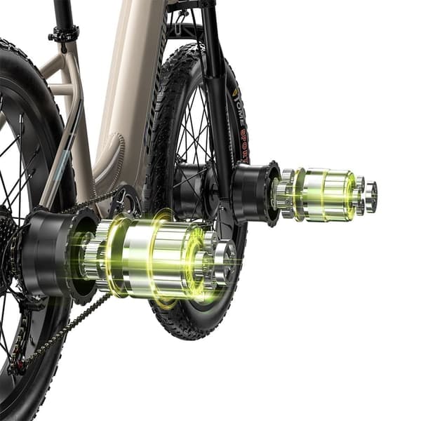 SHENGMILO S700  Elcykel för vuxna 17,5Ah Fat Tire Ebike Motor 2*1000W 48KM/H Elcyklar El Mountainbike