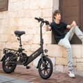 Miniatyrbillede 6 af 11: DYU C3 14'' folde elcykel med 250W motor og 7,5AH batteri, pedalstøttet rækkevidde op til 34KM.