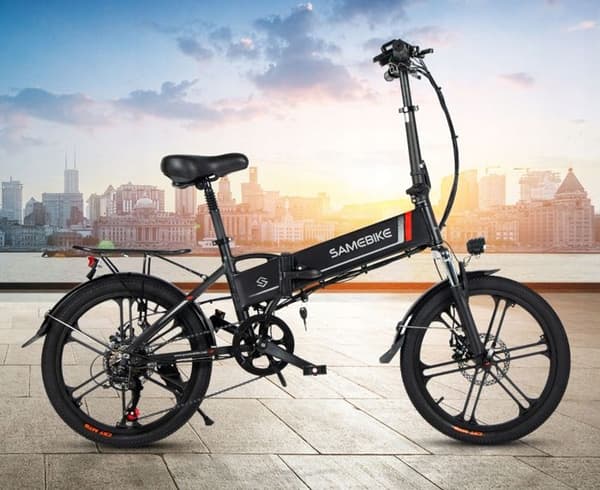 Samebike 20LVXD30-II Elcykel E-BIKE 17,5 tums ram 20" hjul Svart 350W 35km/h 10,4Ah 48V 80KM