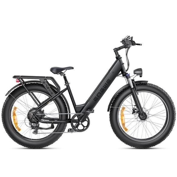 dam elektrisk vtc cykel ENGWE E26 ST 26 tum city fat bike 250W motor Räckvidd 140km dubbelfjädring 48V16AH Svart