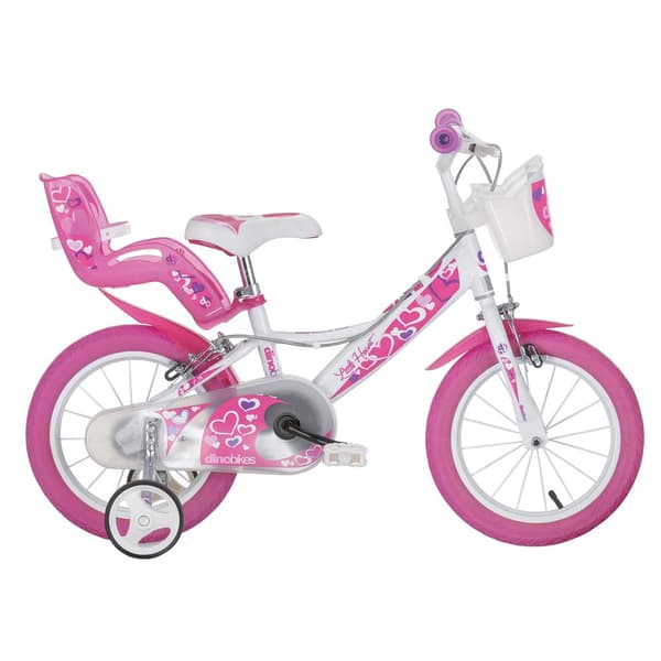 Dino Bikes Hearts 14´´ Pyörä Valkoinen 4-6 Years Poika