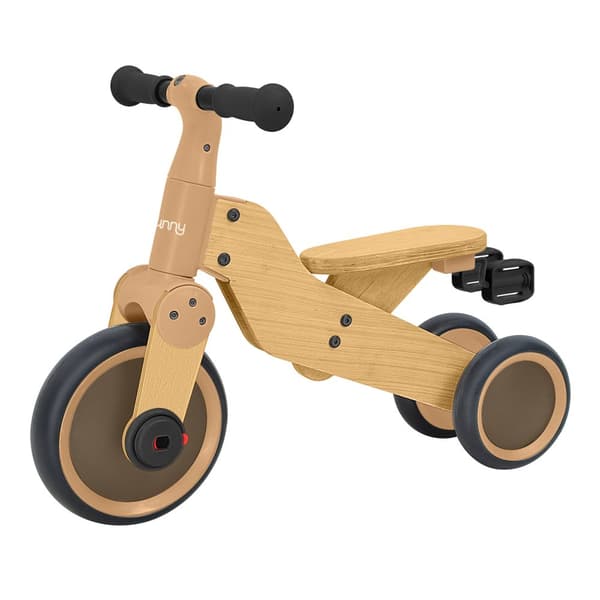 Sunny Walker 2-in-1 1000 Gåcykel för barn - Trä | Gåcykel och 3-hjulig trehjuling | Gåcykel för barn, inomhus/utomhus, pojkar/flickor i åldern 2 till
